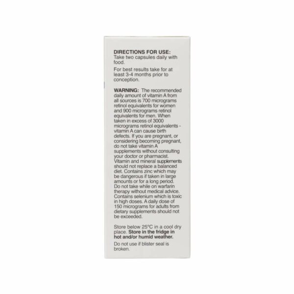 Naturobest Preconception Multi For Men Info1