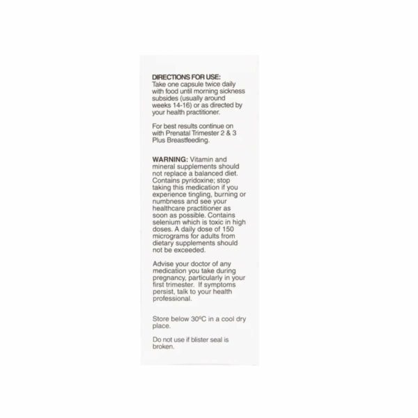 Naturobest Prenatal Trimester 1 Info1