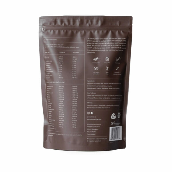 Mitchells Nutrition Bone Broth Protein Powder Chocolate Femmewell