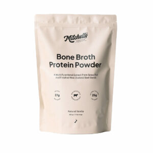 Mitchells Nutrition Bone Broth Protein Powder Natural Vanilla Front Femmewell Nz
