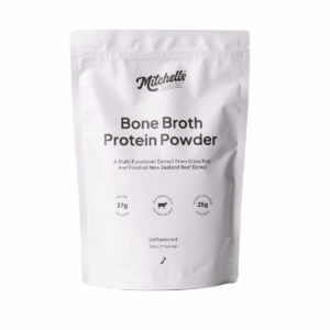 Mitchells Nutrition Bone Broth Protein Powder Unflavoured Front Femmewell Nz