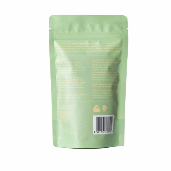 Mitchells Nutrition Digest Well Botanical Tea Blend Back Femmewell Nz
