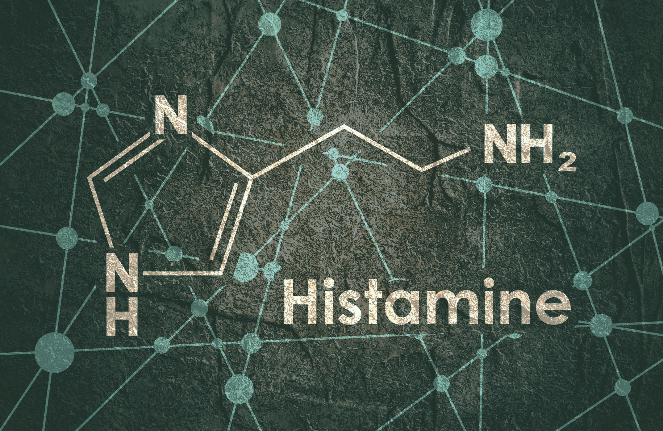 Chemical Formula Of Histamine On A Blackboard